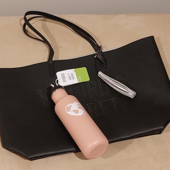 Victoria's Secret Tote Bag + Water Bottle - Picture 1 of 5